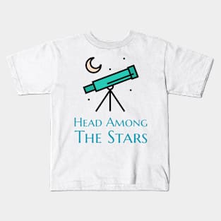 Head Among the Stars Kids T-Shirt